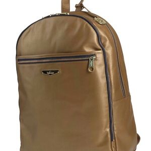 Kipling Gold Leaf Color Backpack with Gold Hardware